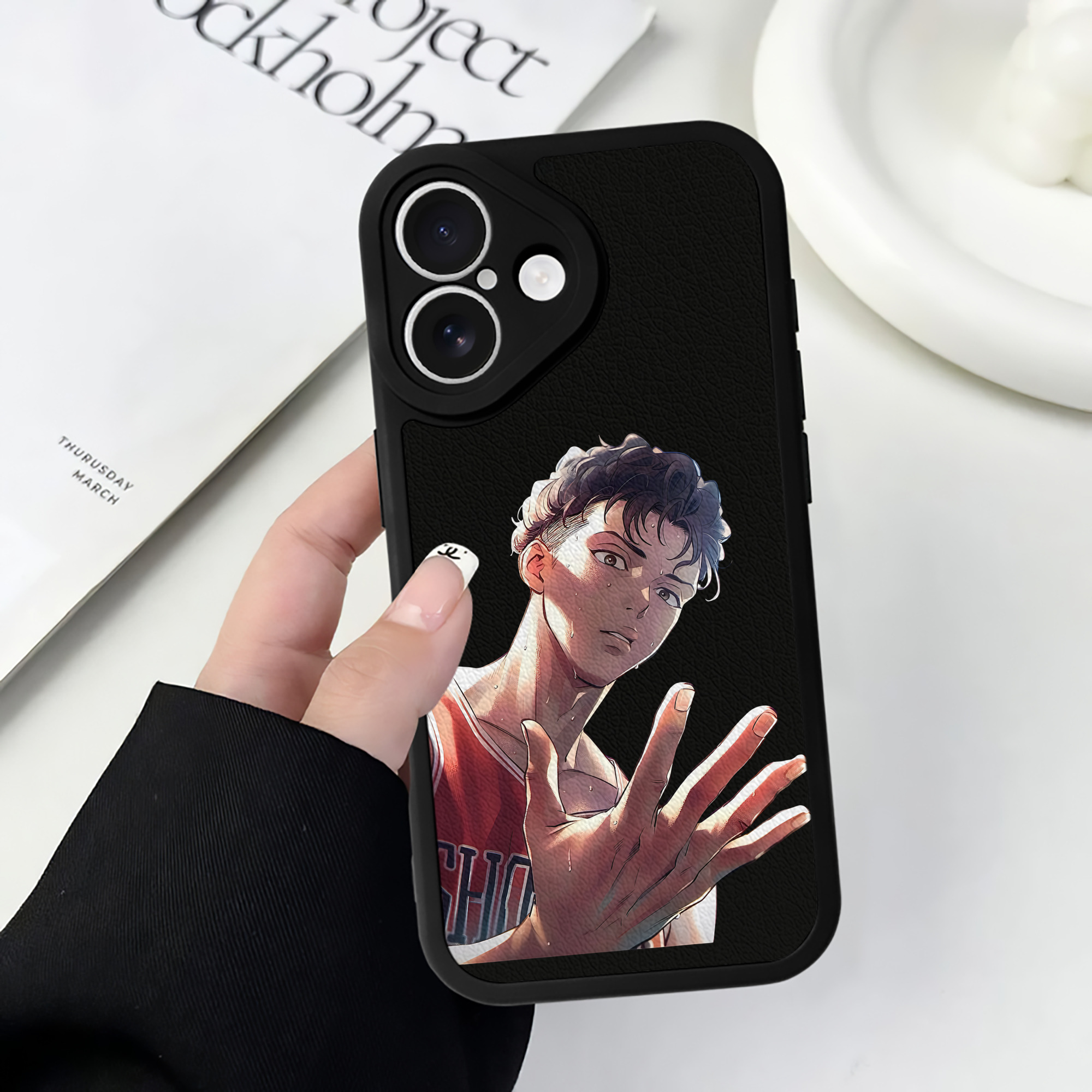 （画像用） SLAM DUNK／スラムダンク 【iPhone 16シリーズ対応】シリコンスマホケース（レザー調） 材質：シリコン